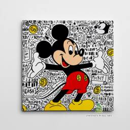 Graffiti Money Canvas Art Wall Print Picture Banksy Style Framed Home Decor -D605 - thumbnail 2