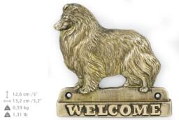 Scheltie, Dog Welcome, Hanging Decoration, Limited Edition, Artdog - thumbnail 1