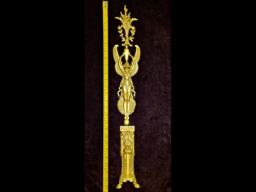 Large Ornate Applique Gilt Or White French Style Decorative Wall Furniture Onlay Moulding Pediment Plastic Decoration - thumbnail 1