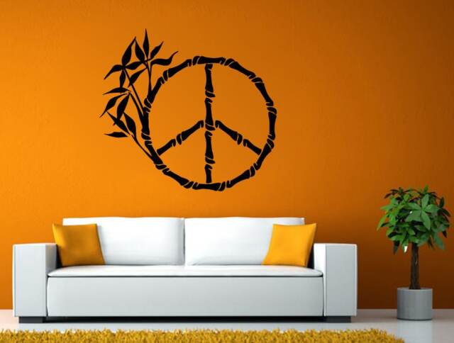 Bamboo Peace Sign Chinese Tree Room Wall Sticker Decal Vinyl Mural Decor Art L2451 - image 1