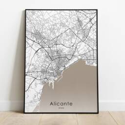 Alicante Travel Poster in Different Colors & Canvas - Spain Wall Art - thumbnail 2