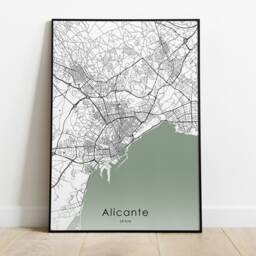 Alicante Travel Poster in Different Colors & Canvas - Spain Wall Art - thumbnail 3
