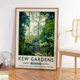 Kew Gardens Print, London Poster, Botanical William Morris Vintage Wall Art, Floral Rousseau A1/A2/A3/A4 - thumbnail 3