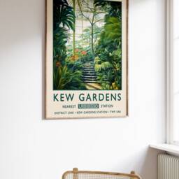 Kew Gardens Print, London Poster, Botanical William Morris Vintage Wall Art, Floral Rousseau A1/A2/A3/A4 - thumbnail 2