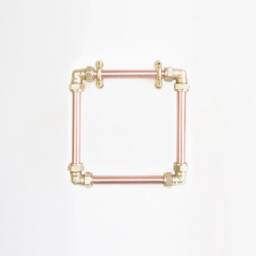 Modern Industrial Bathroom Set - Toilet Paper Holder - Towel Rail - Holder - thumbnail 3