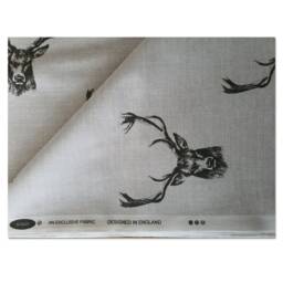 Lampshade in Highland Stag Head Fabric Handmade Various Sizes Free UK Delivery - thumbnail 3