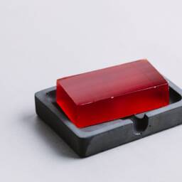 Concrete Soap Dish With Drainage Hole Grey Cement Holder, Rectangular Bathroom Tray, Functional Minimalist Decor, Draining Stand - thumbnail 2