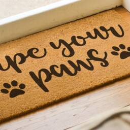 Wipe Your Paws Dog Doormat - Welcome Mat Funny Door Lover Gift Home Decor - thumbnail 2