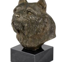 Norwich Terrier, Dog Marble Statue, Limited Edition, Artdog. Made Of Cold Cast Bronze. Perfect Gift. Limited Edition - thumbnail 2