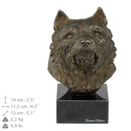 Norwich Terrier, Dog Marble Statue, Limited Edition, Artdog. Made Of Cold Cast Bronze. Perfect Gift. Limited Edition