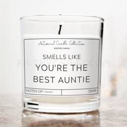 Smells Like You Are The Best Auntie Candle, Birthday Gift For Aunty, ???