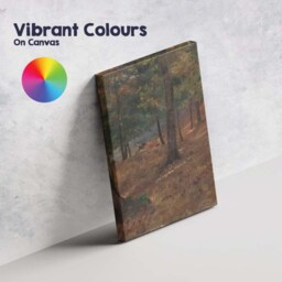 Woodland Glade Forest Interior Naturalistic Landscape Painting Canvas Wall Art Print Decor Picture Ready To Hang - thumbnail 4