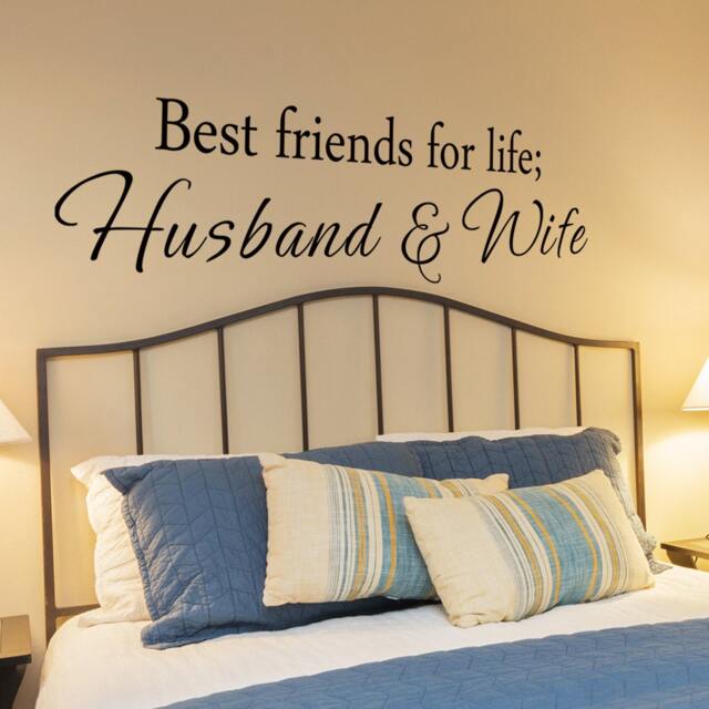 Best Friends For Life Husband & Wife Vinyl Bedroom Wall Decal - Decor Decor-Master 140 - image 1