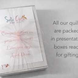 Personalized Floral Baby Quilt With Name - Custom Heirloom Blanket, Girl Gift, Embroidered Keepsake - thumbnail 2