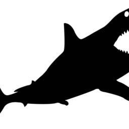 Shark Wall Decal Set Two Mean Sharks Vinyl Stickers - thumbnail 3