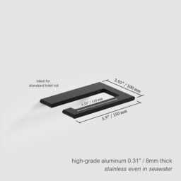 Modern Aluminum Toilet Paper Holder Sleek Bathroom Accessories - thumbnail 3
