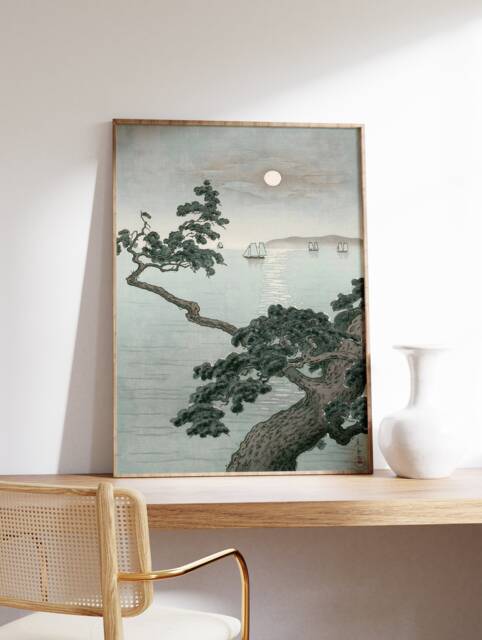 Japanese Poster, Hasui Kawase, Nature & Sea, Travel Wall Art Decor, Exhibition Print, Art, Oriental Gift Idea, A1/A2/A3/A4 - image 1
