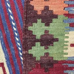 Handwoven Afghan Kilim Rug, Bohemian Modern Rug - 199x146 cm - thumbnail 4