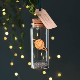 Gifts For Him, Universe Christmas Tree Ornament, Space Gift, Personalised Message Bottle, Decoration, Romantic Gift - thumbnail 3