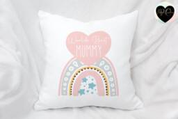 Mothers Day Worlds Best Mum Cushion & Insert, Gifts, Presents For Mum, Gifts Her, Nan, Stepmum, Gran, Mummy, Godmother, Mam - thumbnail 1