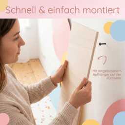 Growth Chart For Girls, Rainbow Growth Chart, Christening Gift 1st Birthday Gift, Nursery Decor, Children's - thumbnail 3