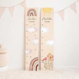 Growth Chart For Girls, Rainbow Growth Chart, Christening Gift 1st Birthday Gift, Nursery Decor, Children's