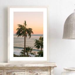 Palm Trees Print, Wall Art, Pink Tree Poster, Modern Prints, Home Decor By Beach Print - thumbnail 3