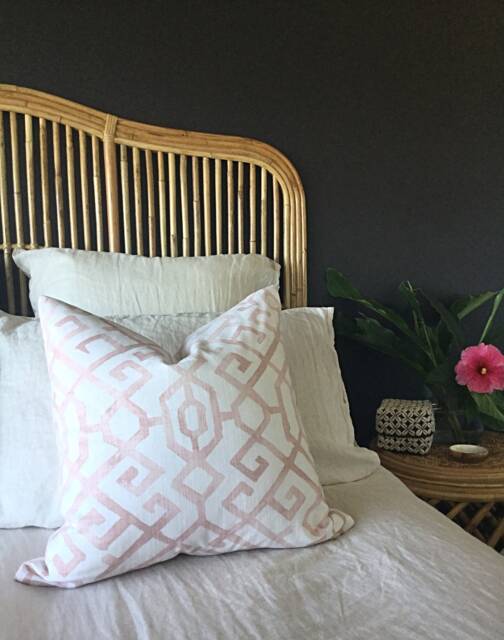 Pink Geometric Cushion Cover Abstract Cotton Pillow - image 1