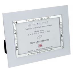 Granddaughter/Grandson Aluminum Photo Frame New Grandparent Gift