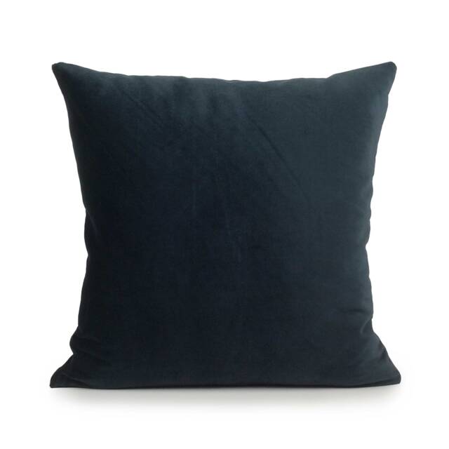 Dark Teal Pillow, Throw Pillow Cover, Decorative Cushion Accent Velvet Home Decor, Classy Cover - image 1