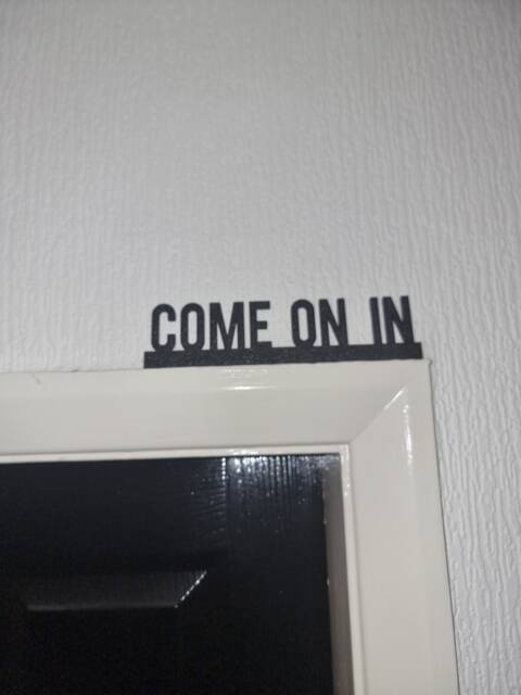 Come On in Door Topper, Shelf Decor, Wall Quirky Home Interior Gift, Door Decoration - image 1