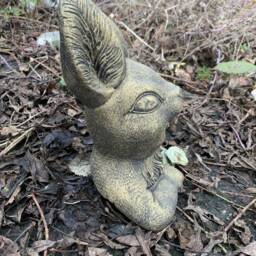 stone Garden Cute Gold Rabbit Gift Ornament - thumbnail 2