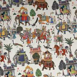 Agra Elephant Filled Cushion Square Or Rectangle, Colourful Home Decor Gift, Handmade in UK - thumbnail 2