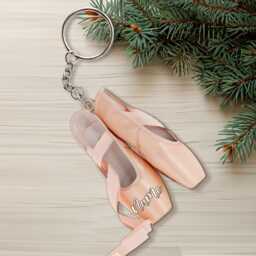 Personalized Ballet Shoes Christmas Ornament 2024, Dancer Tree Hanger, 2D Wood Ornament, Gift For Dancers - thumbnail 4
