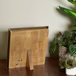 Multicolor English Word Clock - Mirror Rgb Led Clock, Wood Electronic Modern Wooden Desk Clook, Handcrafted - thumbnail 4