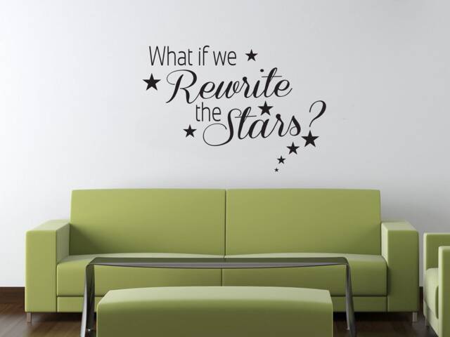 The Greatest Showman Inspired - What If We Rewrite The Stars Wall Sticker Contemporary Vinyl Decal Musical - image 1