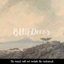 Watercolor Hills Removable Wallpaper, Wall Decor, Reusable, Repositionable, Self Adhesive, Mural, Classic, Peel & Stick, Mural #99 - thumbnail 4