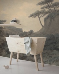 Watercolor Hills Removable Wallpaper, Wall Decor, Reusable, Repositionable, Self Adhesive, Mural, Classic, Peel & Stick, Mural #99 - thumbnail 1