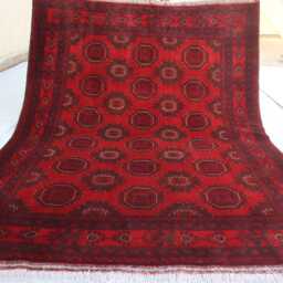 5x7 Ft Afghan Oriental Rug, Bukhara Handmade Geometric Genuine Khal Mohammedi Area Turkmen Living Room D??cor Carpet - thumbnail 4