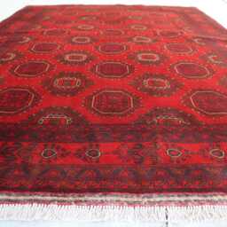 5x7 Ft Afghan Oriental Rug, Bukhara Handmade Geometric Genuine Khal Mohammedi Area Turkmen Living Room D??cor Carpet - thumbnail 2