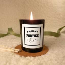 Personalised 40Th Birthday Candle Gift, I'm in My Forties Era, Milestone Present, Funny For Her Or Friend - thumbnail 3