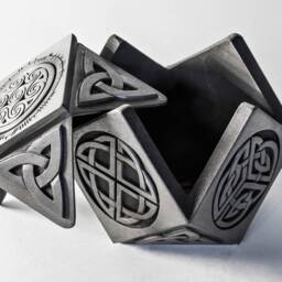 Medium Cube Celtic Treasure Box - Geometric Unique Scottish Gift - thumbnail 2