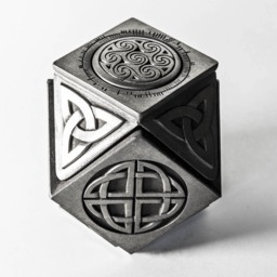 Medium Cube Celtic Treasure Box - Geometric Unique Scottish Gift - thumbnail 1