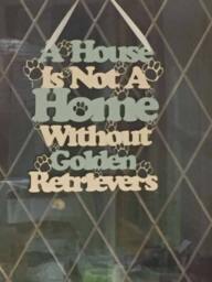 Golden Retriever Wall Hanging Sign, Christmas Gift For Dog Lovers, Signs, Mum, Birthday For Owner, Walker - thumbnail 1