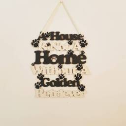 Golden Retriever Wall Hanging Sign, Christmas Gift For Dog Lovers, Signs, Mum, Birthday For Owner, Walker - thumbnail 2
