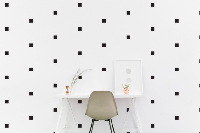 Square Wall Decal Pattern Kids Room Shape Wall Sticker Set, Bedroom, Living Wallpaper Vinyl Decals Stickers Home Decor - image 1