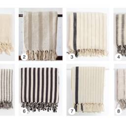 Colorful Beach Towel, Linen Peshtemal Bundle Set, Customize Turkish Towel Blanket Throw, Striped Shawl Gift, Boho Picnic Throw - thumbnail 2
