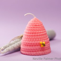 Beehive Rolled Beeswax Candle - thumbnail 2
