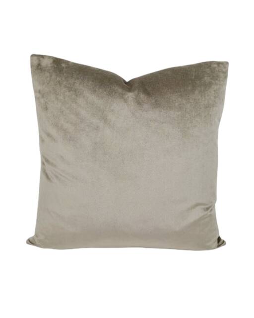 "Taupe Velvet Cushion Covers - Luxurious Handmade Beige- Quantity Discounts 16"", 18"", 22"", & 18"" X 12"", 20"" 14" - image 1