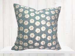 Kravet Goaround Spa - Spa Blue & Cream Dot Pillow Cover - thumbnail 1